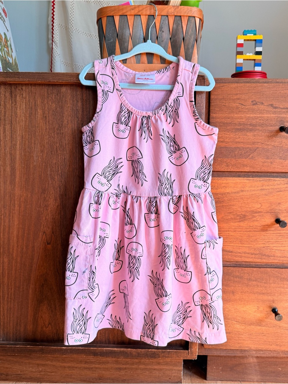 Pink Jellyfish Print Kids Dress - Hanna Anderson
